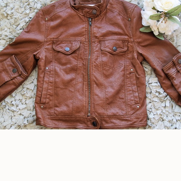 Jackets & Blazers - Faux Leather Jacket